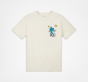 Tricko Converse x Keith Haring Mouse Damske Egret | 573RFSVYP