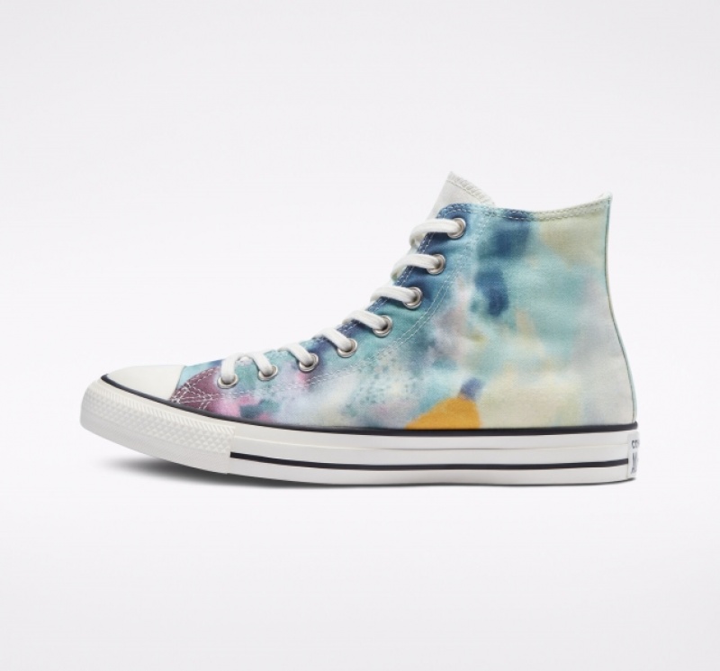 High Top Converse Chuck Taylor All Star Tie-Dye Damske Viacfarebný Čierne | 896TRUXAF