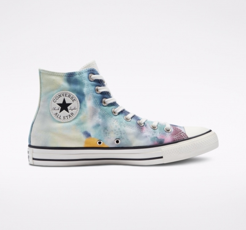 High Top Converse Chuck Taylor All Star Tie-Dye Damske Viacfarebný Čierne | 896TRUXAF