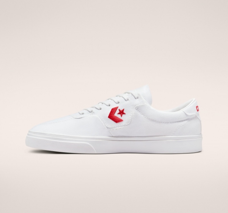 Low Top Converse Louie Lopez Pro Platene Damske Biele Červené Biele | 607MCEYXT