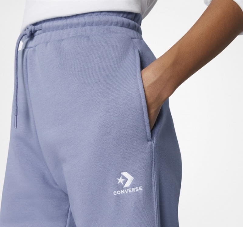 Sweatpant Converse Go-To Embroidered Star Chevron Standard Fit Fleece Panske Nachový | 598ABCPSN