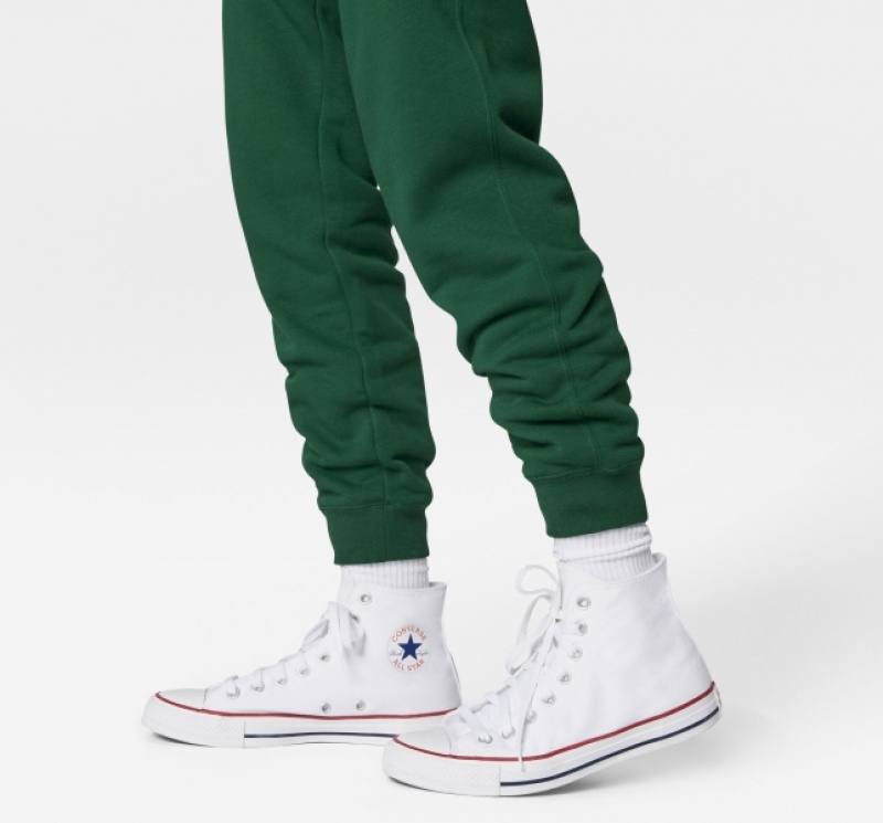 Sweatpant Converse Go-To Embroidered Star Chevron Standard Fit Fleece Panske Midnight Clover | 503XQWPEH