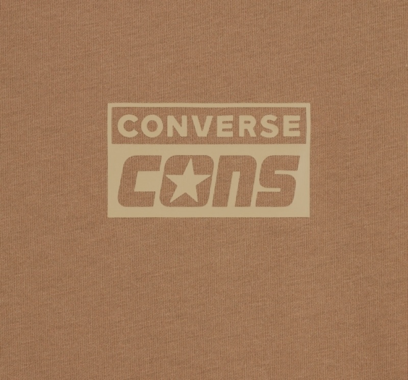 Tricko Converse CONS Grafika Panske Hnede | 941DKJAYI